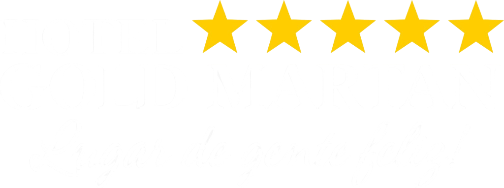 Alternate Hotel Gold Martan logo, showcasing the premium hospitality partner's visual identity on a dark canvas.